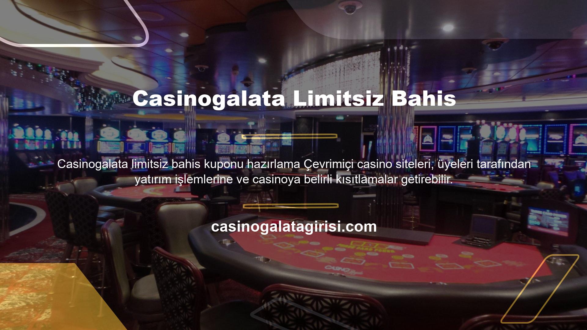 Casinogalata Gaming, Avrupa ve Türkiye pazarındaki hizmetleriyle üyelerine sınırsız kazanç seçeneği sunmaktadır