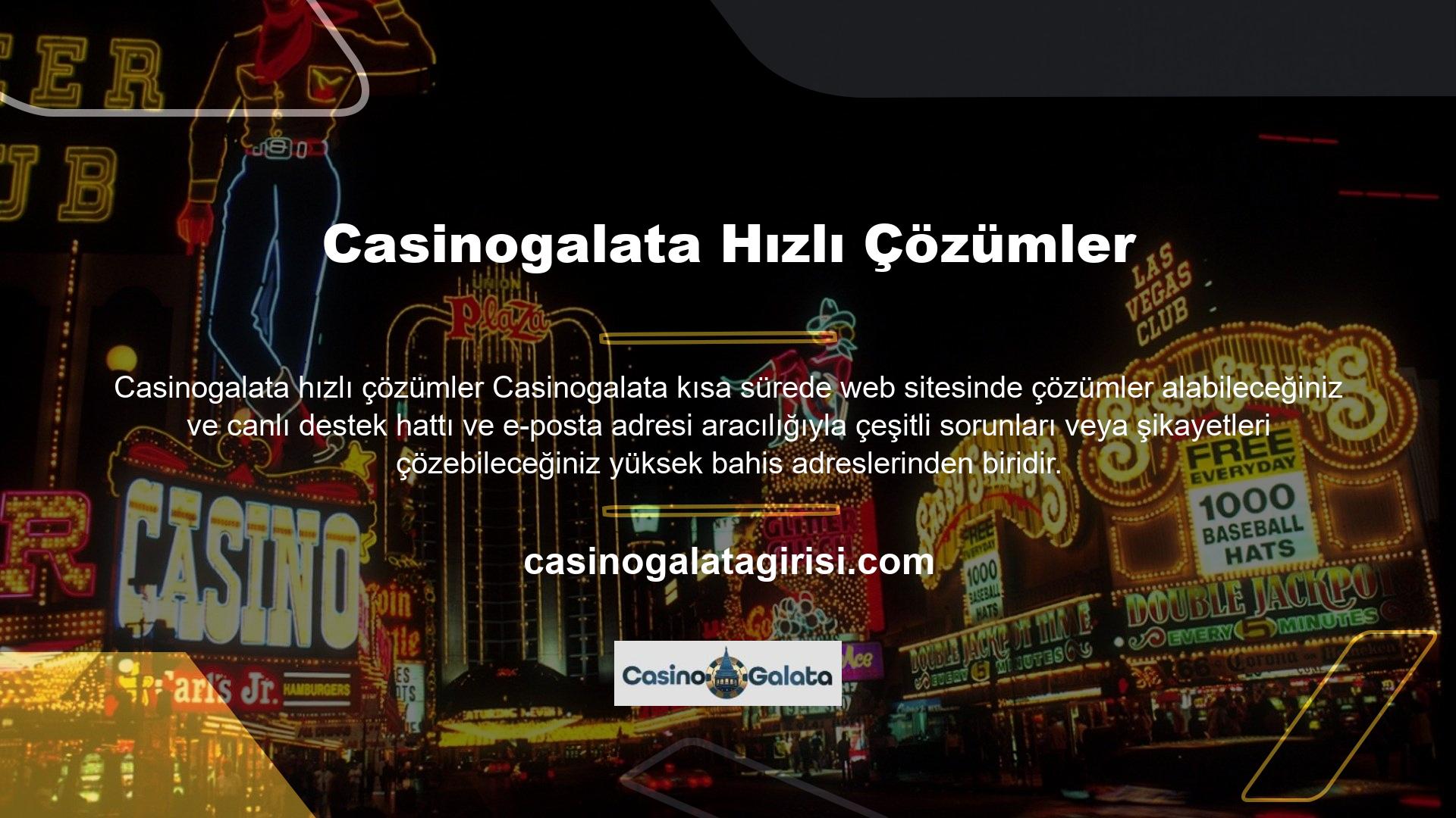 Casinogalata Oyun Seçeneği